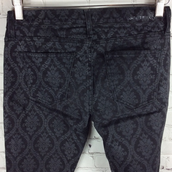 Current/Elliott The Ankle Skinny Black Brocade 26 - Picture 7 of 16